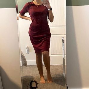 Downeast Maroon Bodycon Dress Brand New